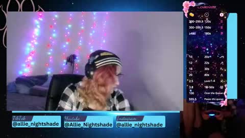 Allie Nightshade online show from December 29, 12:47 am