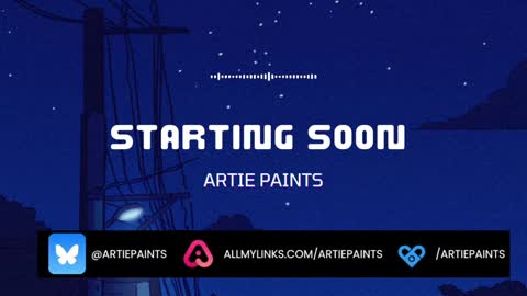 Artie Paints online show from December 22, 3:16 pm