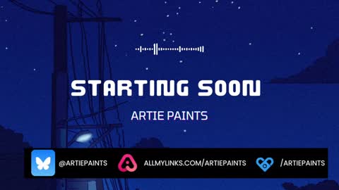 Artie Paints online show from January 1, 9:53 pm