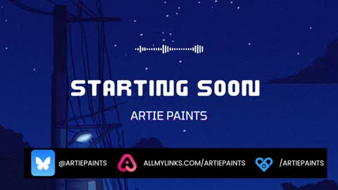 Artie Paints online show from January 3, 1:17 pm