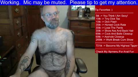 HairyDaddyBear69 online show from December 10, 3:25 pm