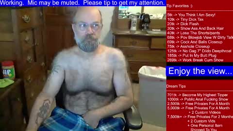 HairyDaddyBear69 online show from December 17, 12:22 pm