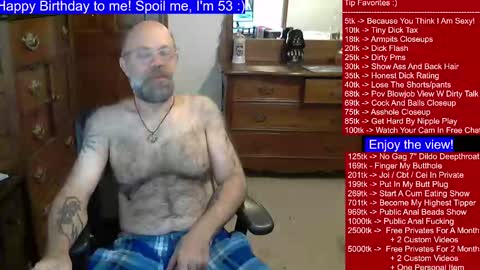 HairyDaddyBear69 online show from January 1, 4:47 pm