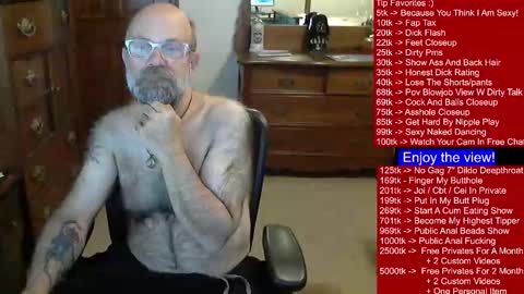 HairyDaddyBear69 online show from January 3, 10:26 pm