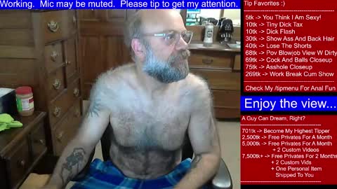 HairyDaddyBear69 online show from December 12, 1:07 pm