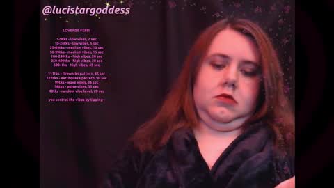 Luci Stargoddess online show from January 29, 11:05 pm