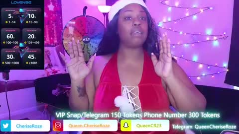 Queen Cherise Roze online show from December 25, 9:37 pm