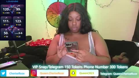 Queen Cherise Roze online show from December 8, 6:46 pm