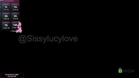 Sissylucy online show from November 26, 3:31 pm