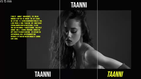 TAANNI online show from November 27, 11:04 pm