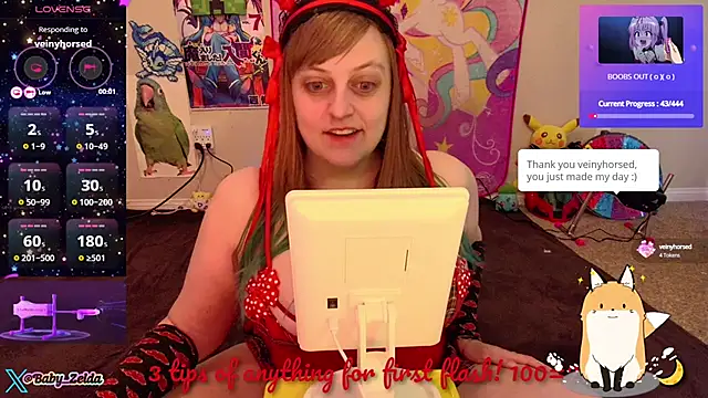 BabyZelda online show from December 4, 3:18 pm