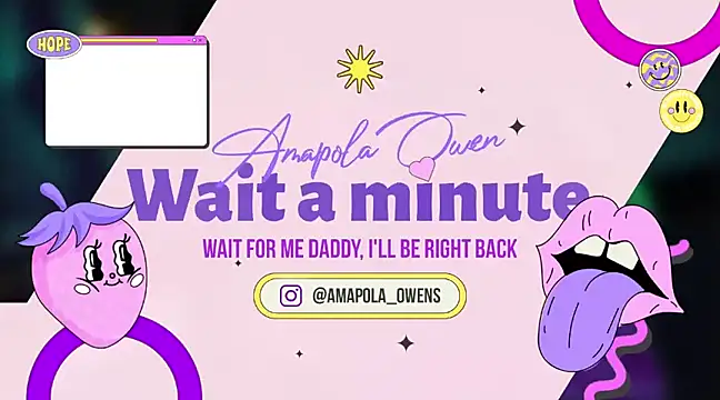 Amapola owen online show from December 9, 7:04 pm