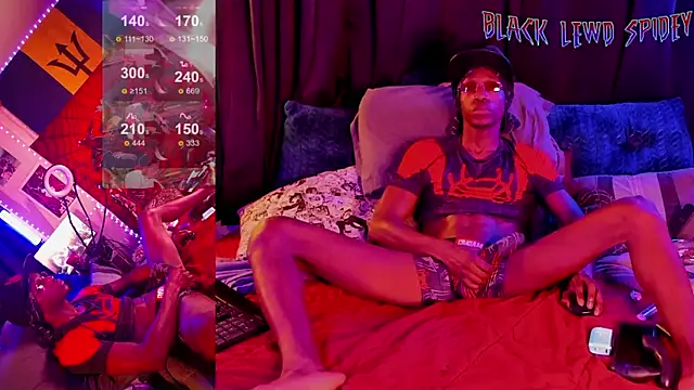 BlackLewdSpidey online show from January 17, 6:15 am