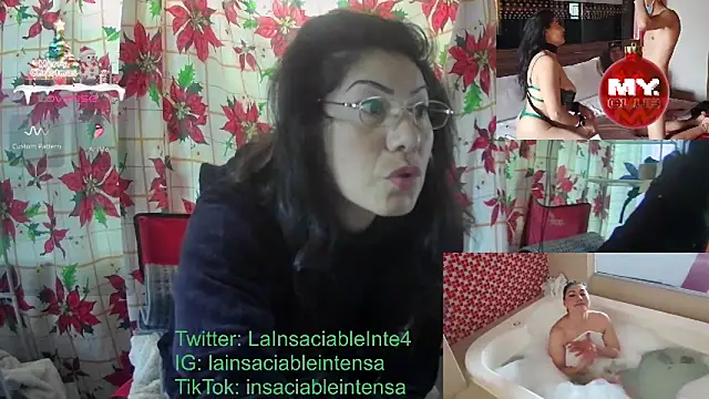 LaInsaciableIntensa online show from January 4, 2:10 pm