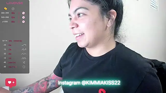 kimmiakiss22 online show from January 1, 11:30 pm